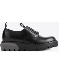 Gucci - Interlocking G Leather Lace-Up Shoes - Lyst