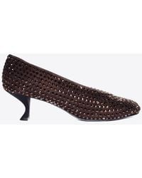 LA ROSE - 50 Crystal Embellished Pumps - Lyst