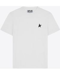 Golden Goose - Star-Print Crewneck T-Shirt - Lyst