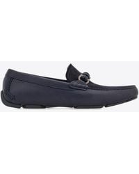 Ferragamo - Almeria Leather And Suede Loafers - Lyst