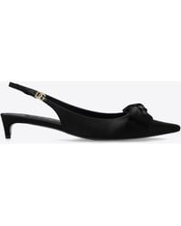 Dolce & Gabbana - Mun 30 Slingback Satin Pumps - Lyst