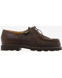 Paraboot - Michael Leather Lace-Up Loafers - Lyst