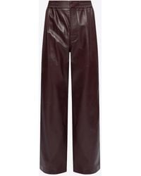 Bottega Veneta - Wide-Leg Leather Pants - Lyst
