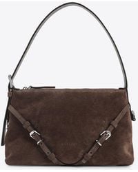 Givenchy - Mini Voyou Suede Shoulder Bag - Lyst