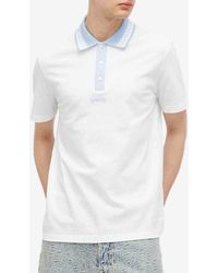 Versace - Greca-Collar Polo T-Shirt - Lyst
