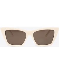 Saint Laurent - Mica Squared Cat-Eye Sunglasses - Lyst