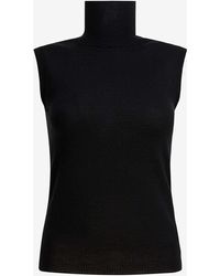 Sportmax - Vertigo High-Neck Sleeveless Top - Lyst