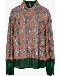 Dries Van Noten - Sequin Embellished Buttoned Shirt - Lyst