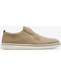 Ferragamo - Alfie Suede Slip-On Sneakers - Lyst