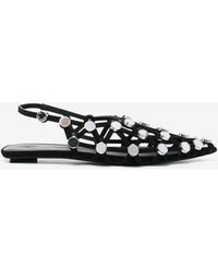 The Attico - Grid Slingback Sandals - Lyst