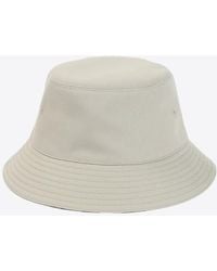 Burberry - Reversible Logo-Embroidered Bucket Hat - Lyst