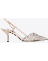 Giorgio Armani - 70 Rope Slingback Pumps - Lyst