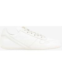 Rick Owens - Low Top Sneakers With Front Lace-Up Closure And Rubber Sole - Lyst