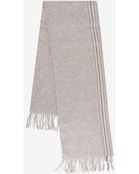 Brunello Cucinelli - Silk Fringed Scarf - Lyst
