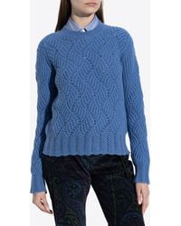 Etro - Cable Knit Cashmere Sweater - Lyst