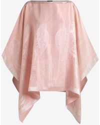 Etro - Silk-Blend Jacquard Cape Top - Lyst