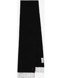 Ami Paris - Ami De Coeur Wool Scarf - Lyst