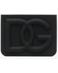Dolce & Gabbana - Dg Logo Embossed Cardholder - Lyst