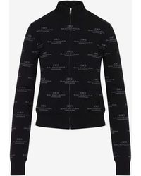 Balenciaga - Cardigan With Logo - Lyst