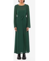 Chloé - Long-Sleeved Silk Maxi Dress - Lyst