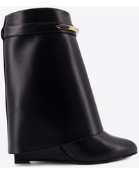 Givenchy - Shark Pinch 95 Mid-Calf Leather Boots - Lyst