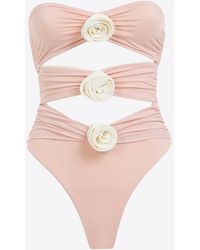 LaRevêche - Vesna Floral Appliqué One-Piece Swimsuit - Lyst