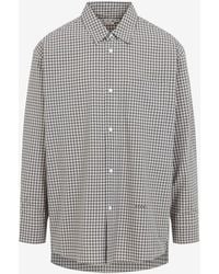 Marni - Micro Check Long-Sleeved Shirt - Lyst