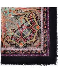 Etro - Floral Print Scarf - Lyst
