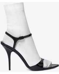 Balenciaga - Avenue Patent Leather Sock Pumps - Lyst