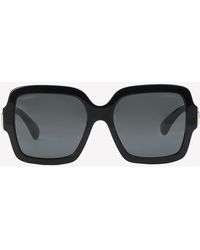 Chanel Oversized Square-shaped Sunglasses With Charms - Grey