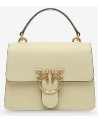 Pinko - Mini Love One Leather Handbag - Lyst