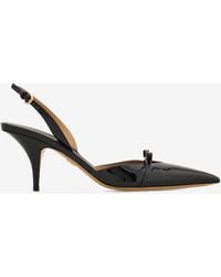 Ferragamo - Gylla 70 Slingback Leather Pumps - Lyst