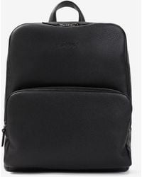 Brioni - Embossed Logo Grained Leather Backpack - Lyst
