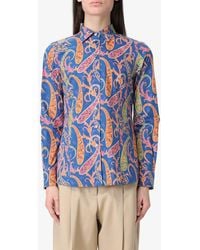 Etro - Paisley Print Buttoned Shirt - Lyst