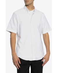 Givenchy - Logo Embroidered Short-Sleeved Shirt - Lyst