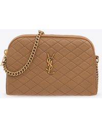 Saint Laurent - Gaby Quilted Leather Crossbody Bag - Lyst