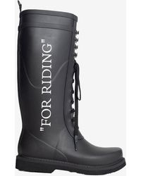 off white rain boots