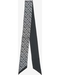 Ferragamo - Graphic Logo Silk Tie Scarf - Lyst