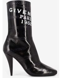Givenchy - Sliced Square 95 Leather Tape Ankle Boots - Lyst