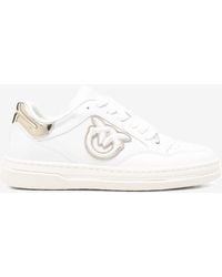 Pinko - Ariel 15 Leather Low-Top Sneakers - Lyst