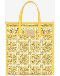Dolce & Gabbana - Medium Majolica Print Tote Bag - Lyst