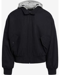 Prada - Wool Hooded Jacket - Lyst