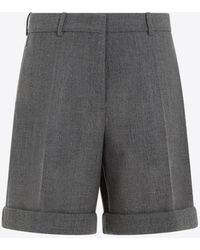 Jil Sander - Tailored Wool Knee-Length Shorts - Lyst