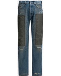 Acne Studios - Patchwork Distressed Jeans - Lyst