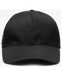 Prada - Triangle Logo Baseball Cap - Lyst