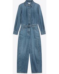 Givenchy - Light Denim Jumpsuit - Lyst