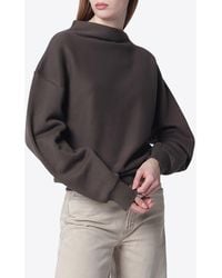 6397 - Draped Crewneck Sweatshirt - Lyst