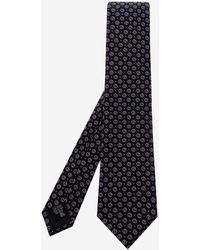 Giorgio Armani - Logo Jacquard Silk Tie - Lyst