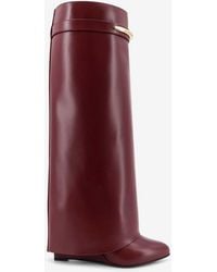 Givenchy - Shark Pinch 95 Leather Knee-High Boots - Lyst