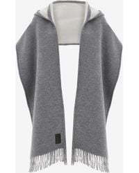 Ferragamo - Wool And Cashmere Hooded Scarf - Lyst